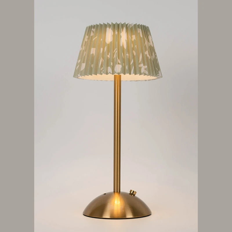Elara Cordless Pleated Lamp