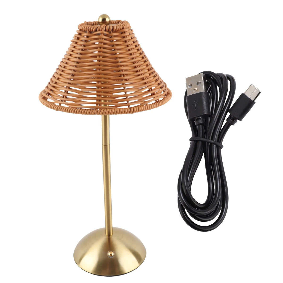 Nola Woven Cordless Table Lamp