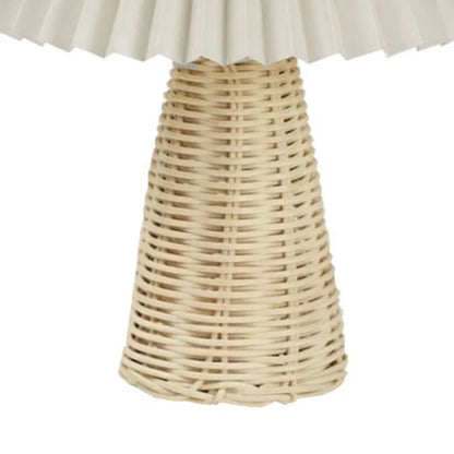 Senna Rattan Pleated Table Lamp