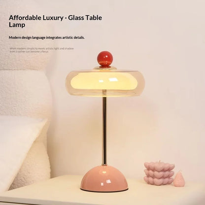 Sorrel Cordless Glass Lamp