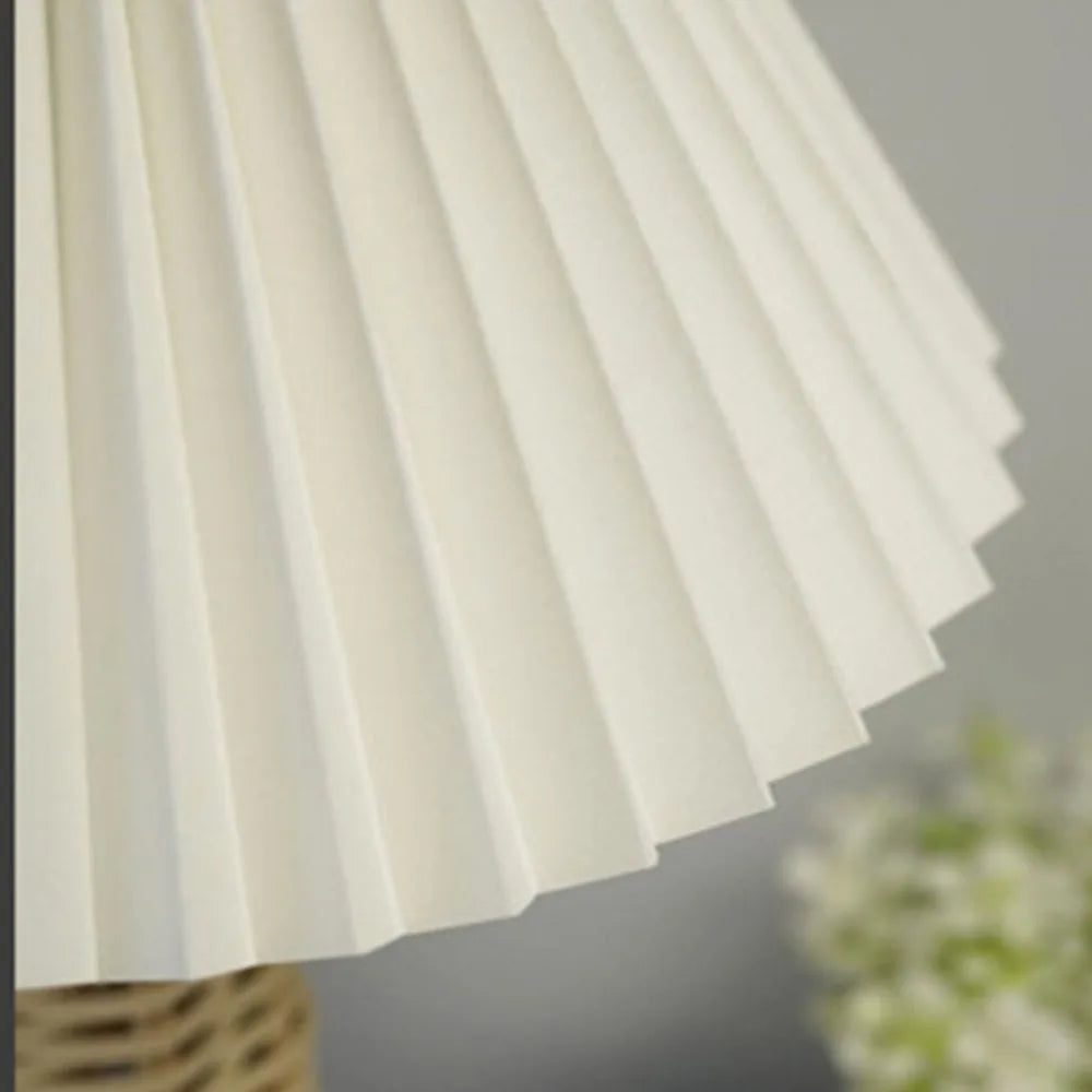 Senna Rattan Pleated Table Lamp