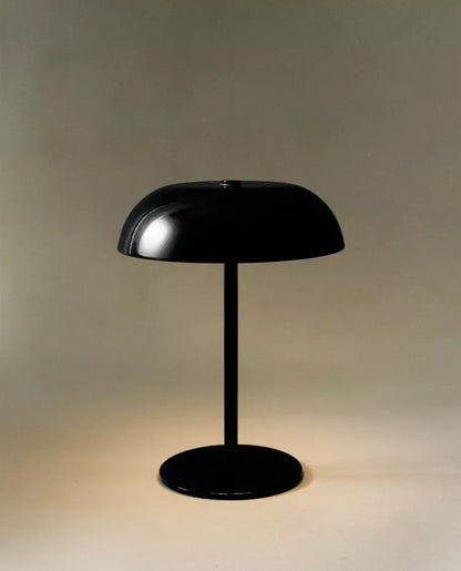 Brushed Brass Dome Table Lamp | Cordless Rechargeable LED, 3-Color Touch Dimmer | For Bedside, Bar & Dining