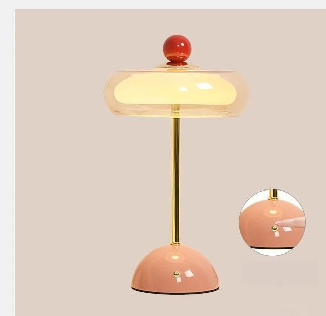 Camille Cordless Glass Lamp — product view 7