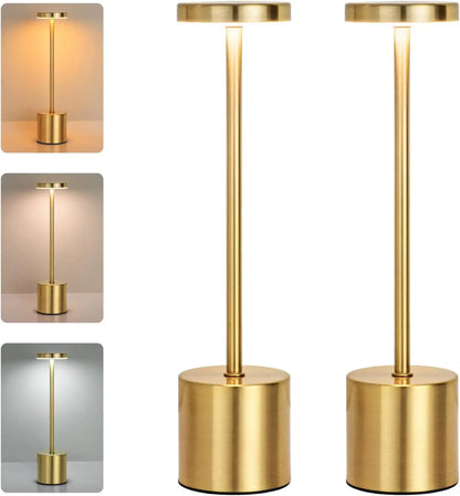 Cordless Bar Table Lamp | Rechargeable LED, Touch Dimmer | For Restaurants, Hotels & Home Bars