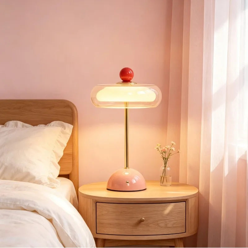 Aurelle Cordless Glass Lamp — product view 2