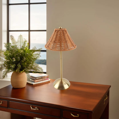 Nola Woven Cordless Table Lamp