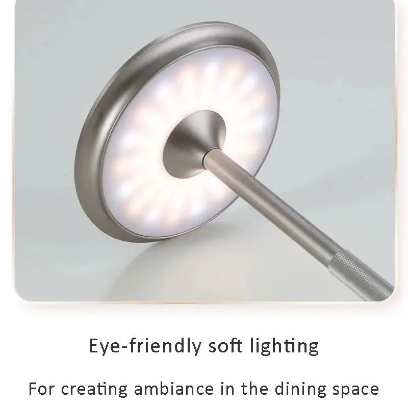 Vintage-Style Cordless Table Lamp | Rechargeable LED, Infinite Dimming | For Dining, Lounge & Hotels