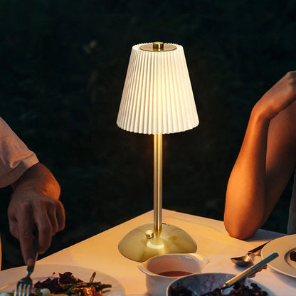 Rumi Pleated Cordless Table Lamp