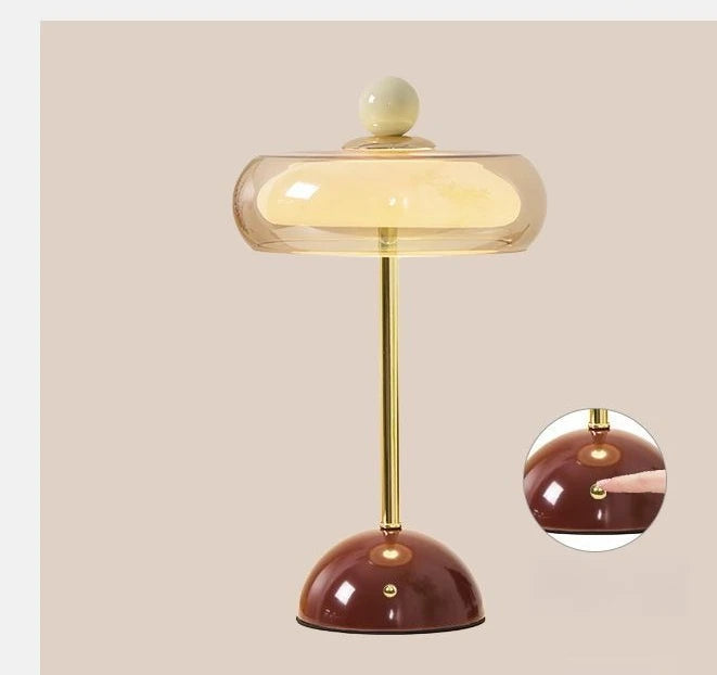 Camille Cordless Glass Lamp — product view 9
