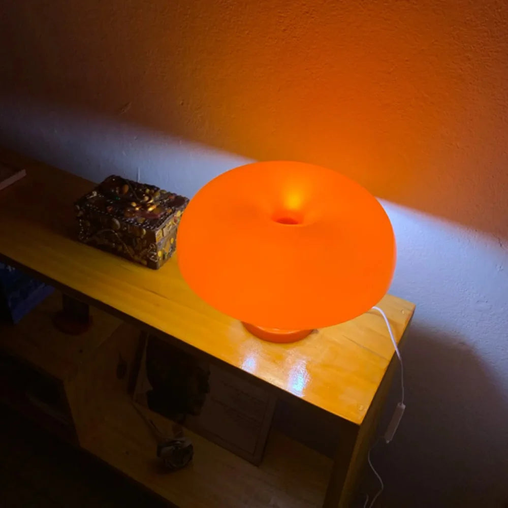Designer Mushroom Table Lamp | Minimalist Dimmable LED, Scandinavian Style | For Bedside, Desk & Living Spaces