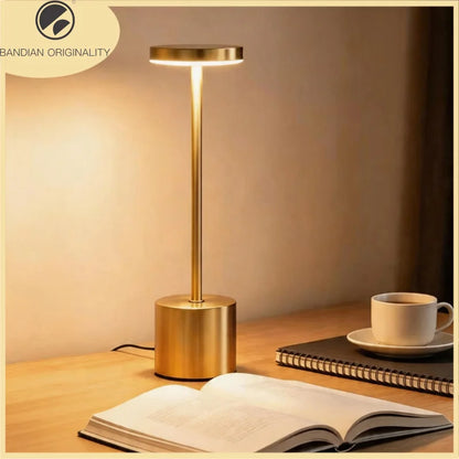 Cordless Bar Table Lamp | Rechargeable LED, Touch Dimmer | For Restaurants, Hotels & Home Bars