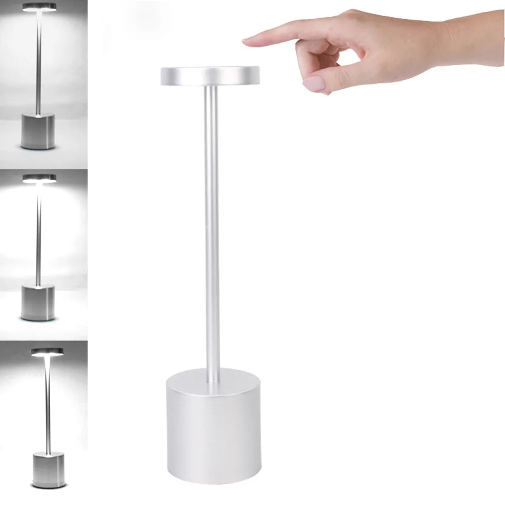 Cordless Bar Table Lamp | Rechargeable LED, Touch Dimmer | For Restaurants, Hotels & Home Bars