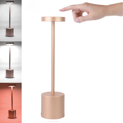 Cordless Bar Table Lamp | Rechargeable LED, Touch Dimmer | For Restaurants, Hotels & Home Bars