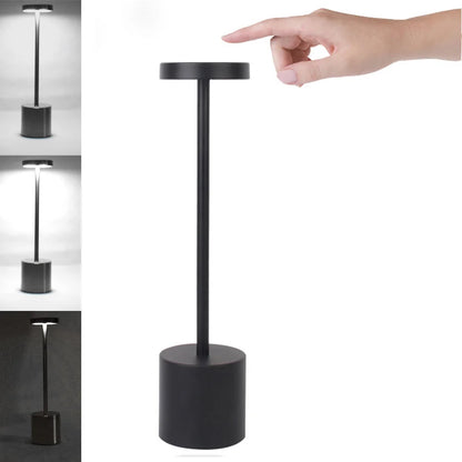 Cordless Bar Table Lamp | Rechargeable LED, Touch Dimmer | For Restaurants, Hotels & Home Bars