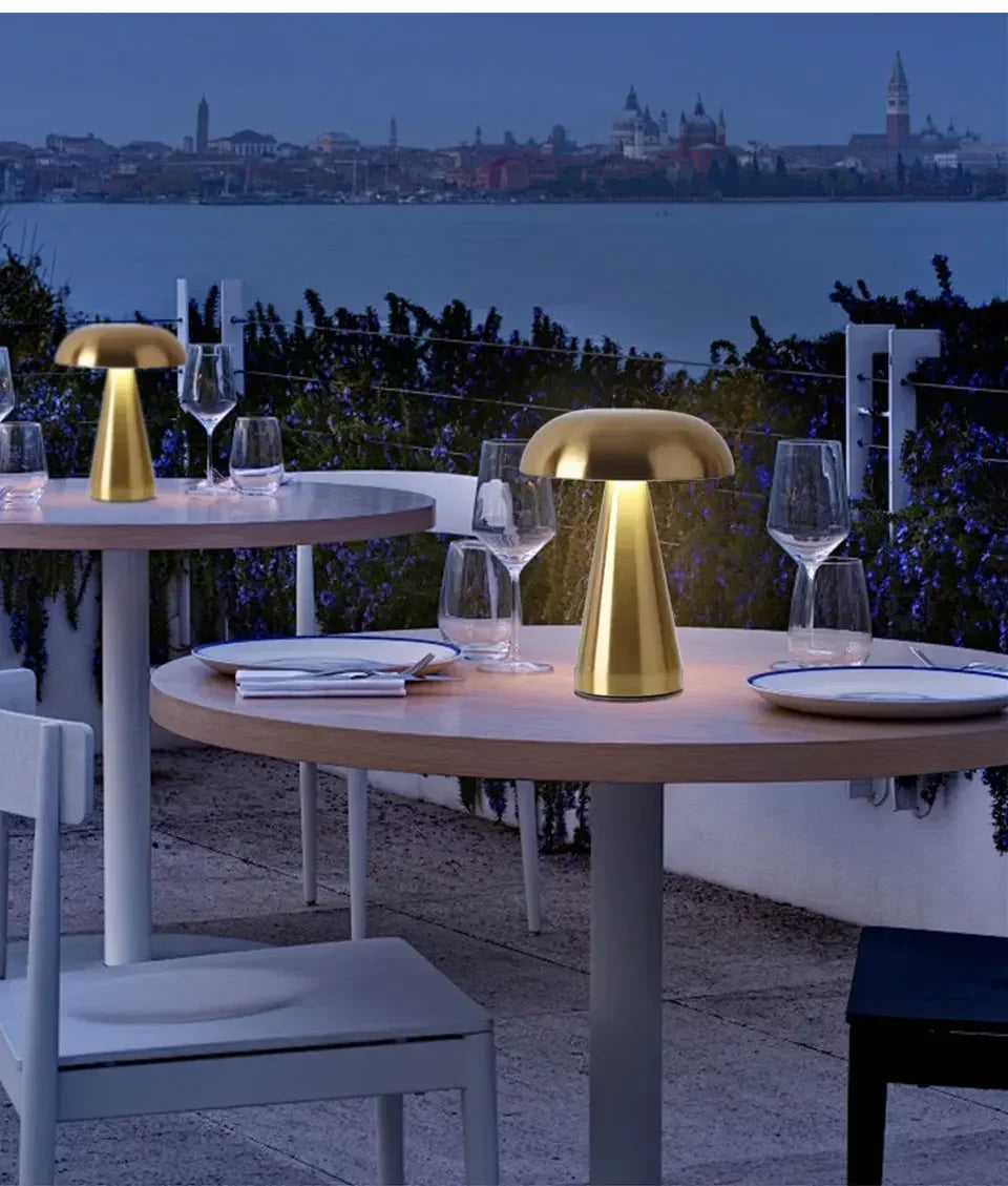 Noa Cordless Mushroom Table Lamp