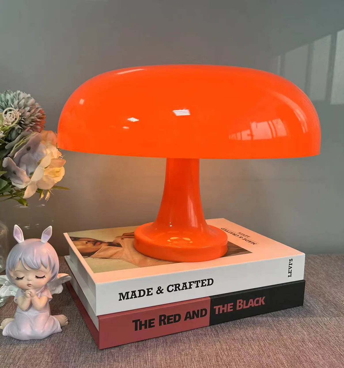 Designer Mushroom Table Lamp | Minimalist Dimmable LED, Scandinavian Style | For Bedside, Desk & Living Spaces