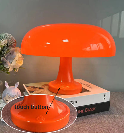 Designer Mushroom Table Lamp | Minimalist Dimmable LED, Scandinavian Style | For Bedside, Desk & Living Spaces