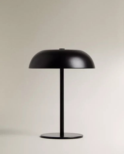 Brushed Brass Dome Table Lamp | Cordless Rechargeable LED, 3-Color Touch Dimmer | For Bedside, Bar & Dining
