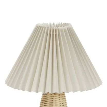 Senna Rattan Pleated Table Lamp