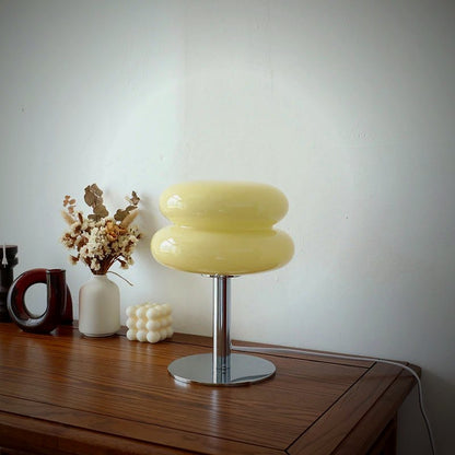 Ambra cream glass macaron lamp