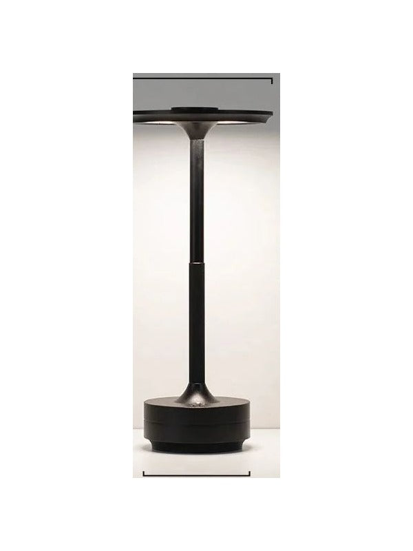 Lumae Atlas cordless table lamp in black