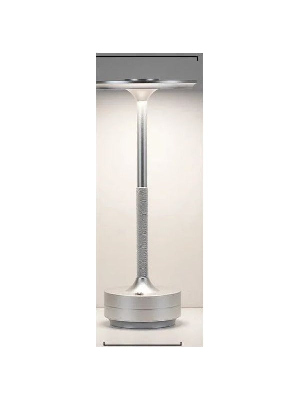 Lumae Atlas cordless table lamp in silver