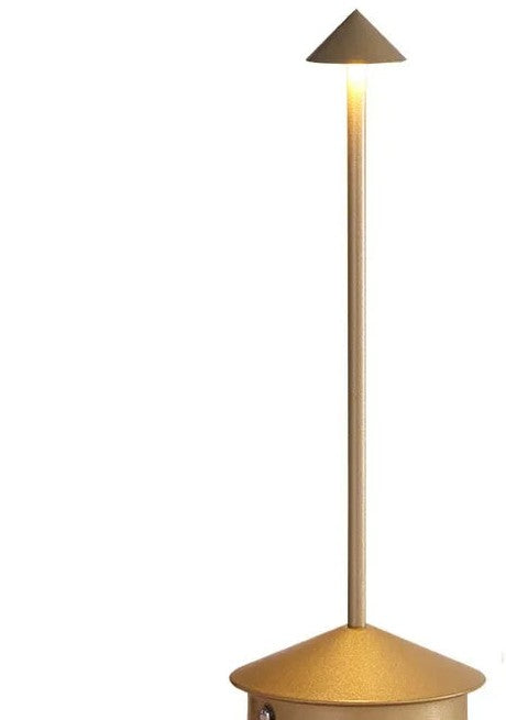 Lumae Garden cordless table lamp in gold