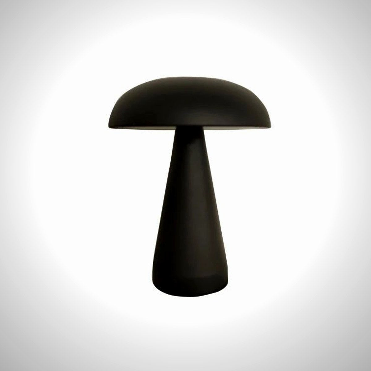 Juno mushroom lamp in black