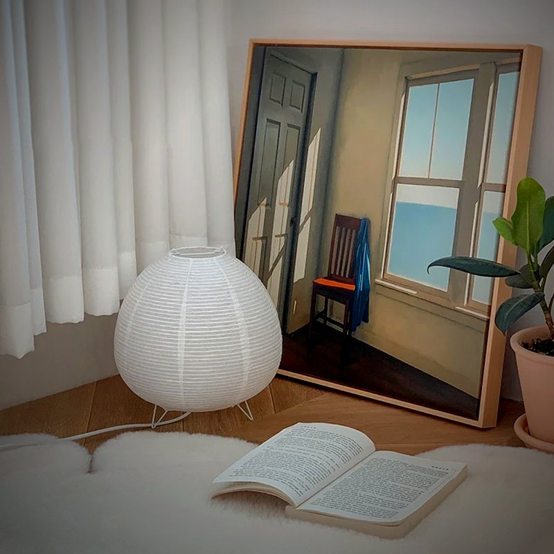 Kana Japanese paper lamp in daylight
