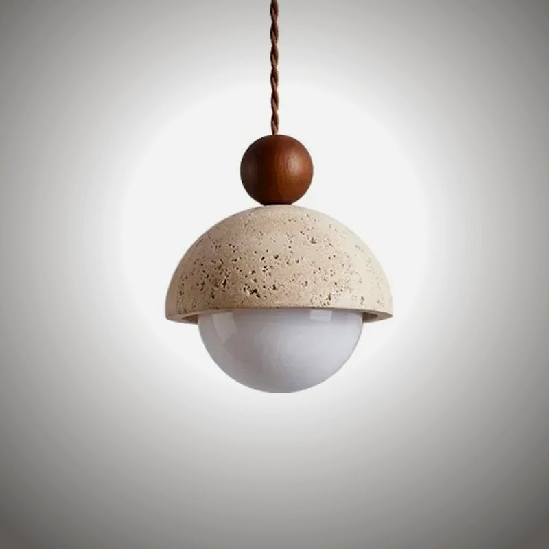 Orsa travertine pendant detail