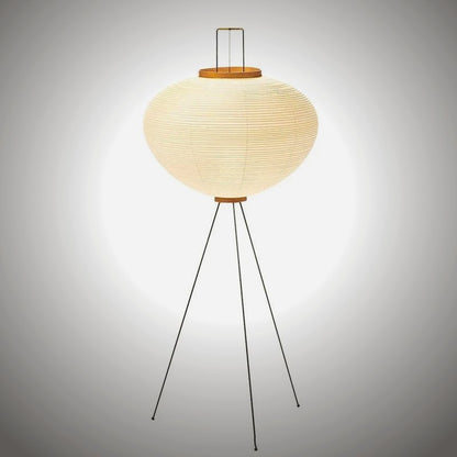 Nara rice-paper floor lamp on tripod legs