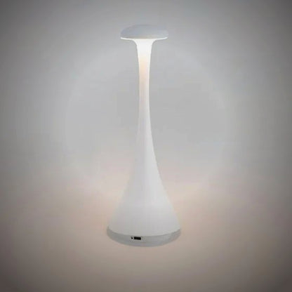 Pip lamp in white, lit
